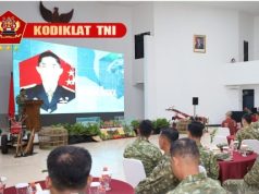 Dankodiklat TNI Pimpin Penutupan Bimtek Ketahanan Pangan TNI Ke-III dan Peningkatan Kemampuan Yonif TP T.A. 2026